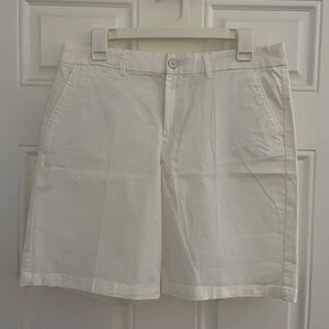 Khakis by Gap White Boyfriend Roll Up Shorts